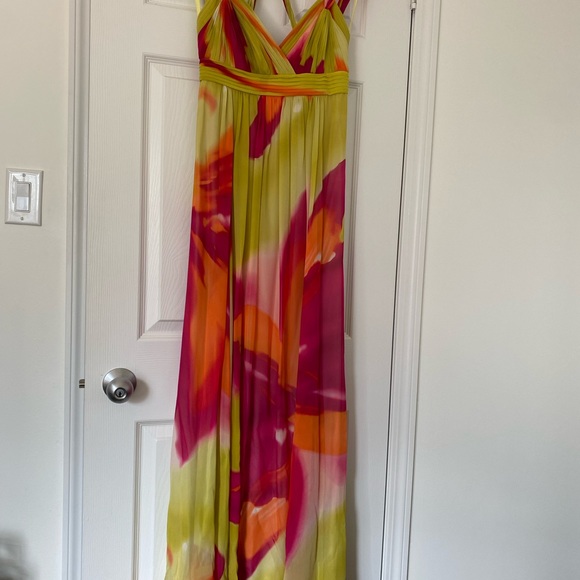 BCBG Maxazria Never Worn Empire Waist Silk Dress - Picture 4 of 13